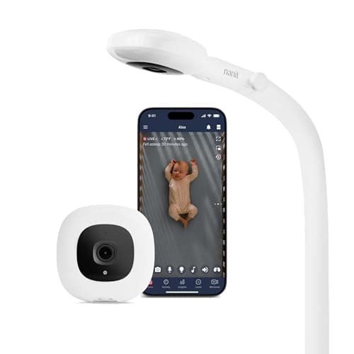 Nanit Pro Smart Baby Monitor - Camera & Floor Stand - 1080p Wi-Fi Video Camera, 2-Way Audio, See Your Baby from Anywhere…