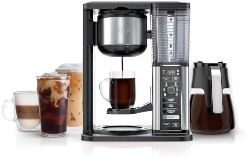 Ninja Specialty Coffee Maker | Includes 10-Cup Carafe, Fold-Away Frother, Permanent Filter & Removable, Dishwasher Safe Reservoir…