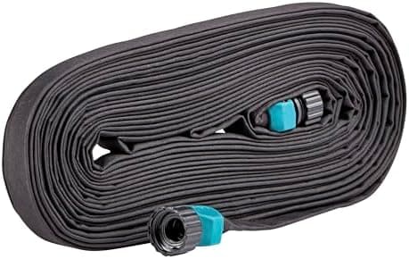 Gilmour 50' Black Flat Weeper Soaker Hose for Garden Beds, Drip Irrigation Outdoor Hose, Flexible Garden Hose for Vegetable…