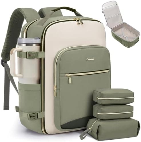 LOVEVOOK 40L Travel Backpack for Women & Men, Airline Approved Carry…