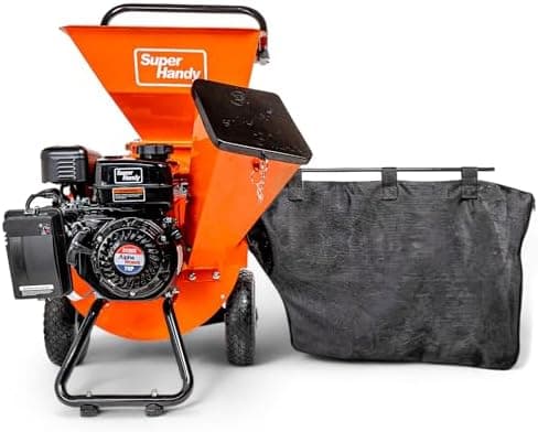 SuperHandy Wood Chipper Shredder Mulcher Ultra Heavy Duty 7HP 3 in 1 Multi-Function 3" Inch Max…