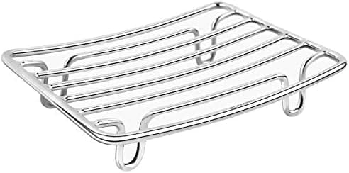 Soap Dish, Stainless Steel Bar Soap Holder for Shower, Self Draining Stand Soap Saver for Bathroom, Kicthen Sink and Countertop…