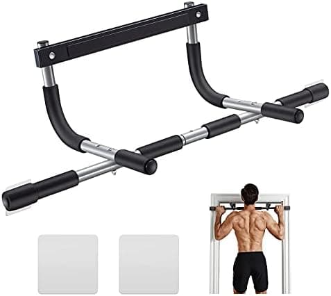 Ally Peaks Pull Up Bar for Doorway | Thickened Steel Max Limit 440 lbs Upper Body Fitness Workout Bar| Multi-Grip Strength for…
