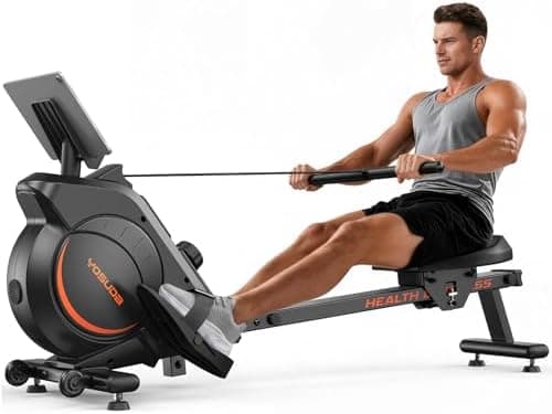 YOSUDA Rowing Machine for Home, Magnetic Rower Machine for Beginners to Athletes, Use with Resistance Adjustment Function…