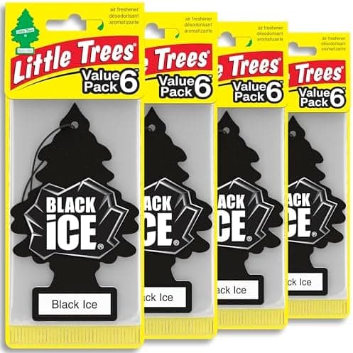 LITTLE TREES Car Air Freshener | Hanging Tree Provides Long Lasting Scent for Auto and Home | Black…