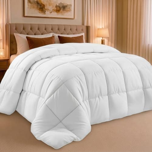 Utopia Bedding Queen Comforter Duvet Insert, Quilted White Comforter…