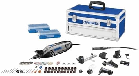 Dremel 4300-9/64 Rotary Tool Kit with Flex Shaft - 9 Attachments & 64 Accessories - Ideal for Engraving, Etching, Sanding, and…