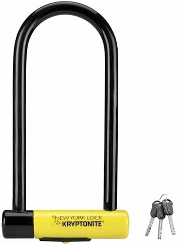 Kryptonite New York Long Shackle Bike U-Lock, Heavy Duty Anti-Theft…