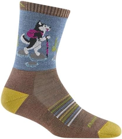 Darn Tough Vermont Darn Tough Women's Critter Club Micro Crew Lightweight with Cushion Sock (Style 5001) -
