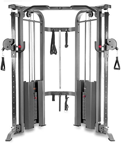 XMARK Functional Trainer Cable Machine, Dual Weight Stack Cable Pulley Machine for Strength…
