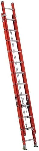 Louisville Ladder 24-foot Fiberglass Extension Ladder, 300-Pound Load Capacity, Type IA, FE3224