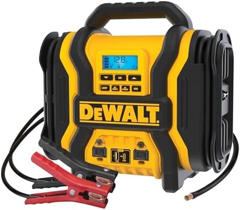 DEWALT DXAEPS14 2000 Peak Battery Amp 12V Automotive Battery Booster Jump Starter/Power Station with 120 PSI…