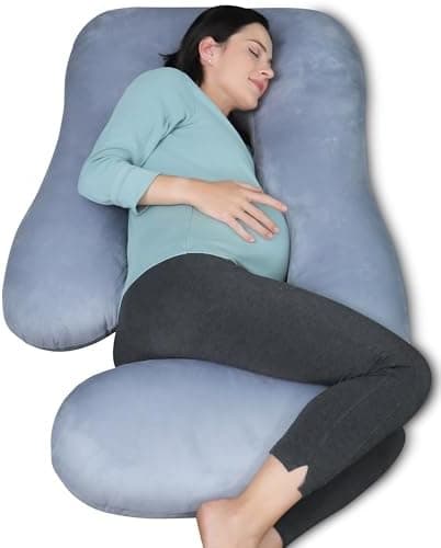 MOON PARK Pregnancy Pillows for Sleeping - 57 Inch U Shaped Full Body Maternity Pillow with Removable Cover…