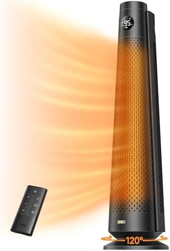 DREO Space Heater Large Room, 30" Electric Heaters with Remote, 120° Oscillation, Adjustable Thermostat, 5 Heat & 3 Fan levels, 8…