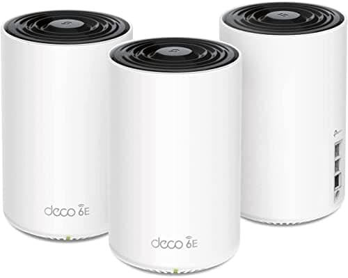 TP-Link Deco XE75 Pro AXE5400 Tri-Band WiFi 6E Mesh System - 2.5G WAN/LAN Port, Covers up to 7200…