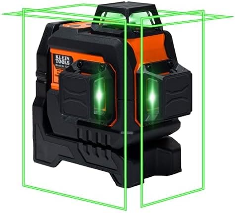 Klein Tools 93CPLG Compact Self-Leveling Laser Level, Bright Green Cross Line 360-Degree Laser Planes, Class…