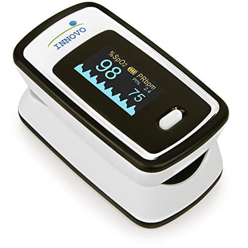 Innovo Deluxe iP900AP Fingertip Pulse Oximeter Blood Oxygen Saturation Monitor with Alarm, Plethysmograph and…