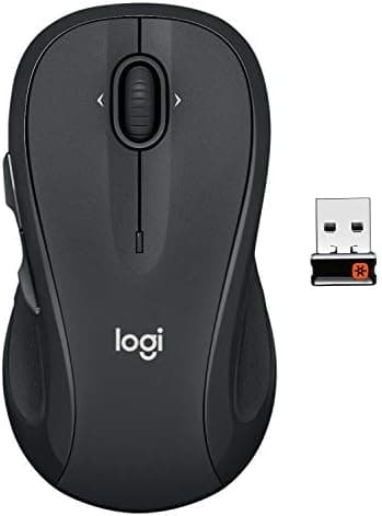 Logitech M510 Wireless Mouse, 2.4 GHz with USB Unifying Receiver, 1000 DPI Laser-Grade Tracking, 7-Buttons…