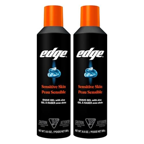 Edge Shaving Gel for Men, 9.5oz, 2 Pack Mens Shave Gel with Aloe, Mens Shaving Cream Sensitive Skin Shave Gel - Moisturizes…