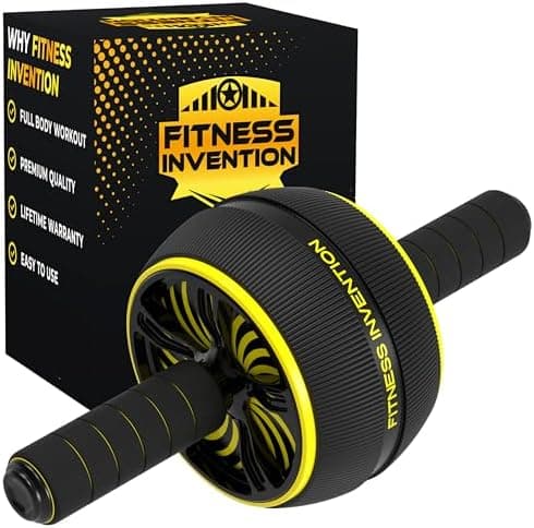 Ab Roller Wheel - Ab Wheel Roller & Knee Mat - Rueda Para Abdominales - Abdominal Wheel - Abs Roller for Men & Women - Home Gym…