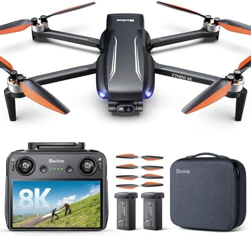 Bwine F7MINI 4K(RC3) Drones with Camera for Adults, 8K Photo 4K Video, RC with 1080P Screen, 20000ft Transmission, 64min Flight…