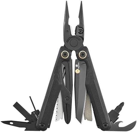 Leatherman Wave Alpha – 16-in-1 Multi-Tool with MagnaCut® Blade, G10 Handles & Full-Size Scissors, Obsidian