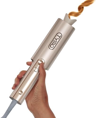 TYMO CurlPro Plus Automatic Rotating Curling Iron - Upgraded Long Barrel Curling Wand for Long Hair, Ceramic Hair Curler for…