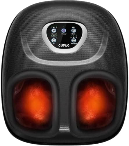 CuPiLo Foot Massager FSA Eligible HSA 2026 Upgraded, Birthday Gifts for Women Men Mom Dad, Feet Massager with Heat for Plantar…