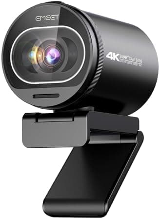 EMEET S600 4K Webcam for Streaming - Sony 1/2.55'' Sensor, PDAF Autofocus, 1080P@60FPS, 2 Noise Reduction…