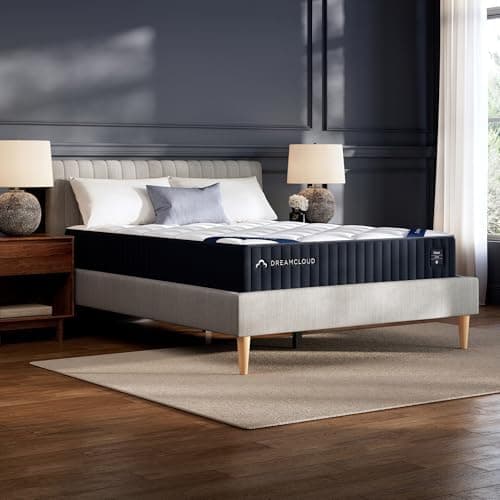 DreamCloud Classic 12" King Mattress - Luxury Hybrid Gel Memory Foam - 365 Night Trial - Back Pain Relief - Fiberglass Free…