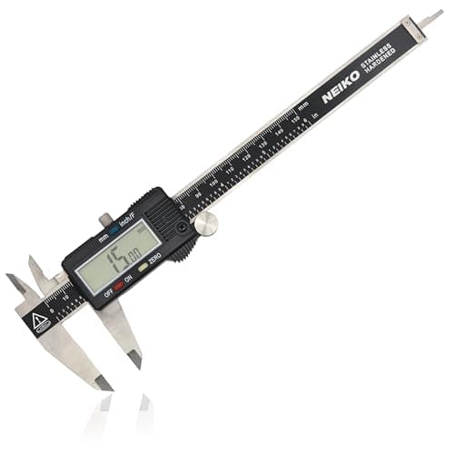 NEIKO 01407A Electronic Digital Caliper Measuring Tool, 0 - 6 Inches Stainless Steel Construction with Large LCD Screen Quick…