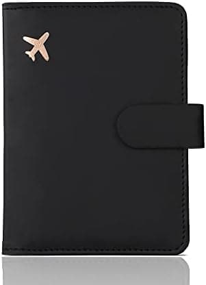 Melsbrinna Premium Leather Passport Holder Covers Case, Waterproof Rfid Blocking Travel Wallet Passport Holder with Pen Holder…