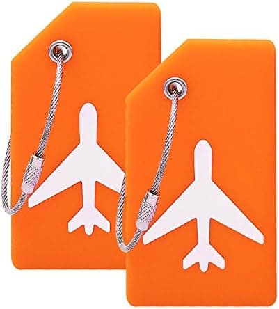 Ovener Silicone Luggage Tag with Name ID Card Perfect to Quickly Spot Luggage Suitcase