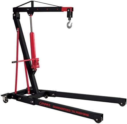 SUNEX TOOLS 5222 2-Ton Folding Engine Crane with Dual Pump Pistons