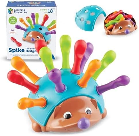 Learning Resources Spike The Fine Motor Hedgehog - Toddler Montessori Toys, Stacking Shape, Gifts For Boys And Girls, Sorting And…