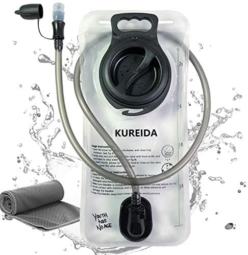 KUREIDA Hydration Bladder 2L-3L,Leak Proof Water Reservoir,BPA Free,Wide Opening, Military Water Bladder Combined with Hydration…