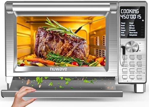 Nuwave Bravo XL Pro Air Fryer Toaster Oven, Improved 100% Super…