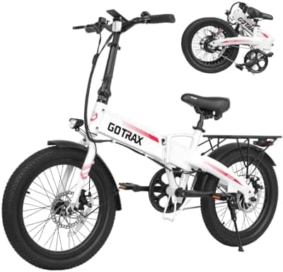 Gotrax 20" Folding Electric Bike with 40Miles (Pedal-assist1) by 48V Battery, 20Mph Power by Peak 500W, Adult Electric Bicycle…