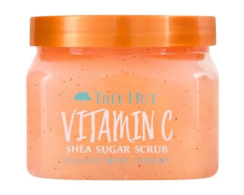 Tree Hut Vitamin C Body Scrub, Exfoliating & Hydrating Sugar Scrub w/ Shea Butter, Vitamin C & Essential…