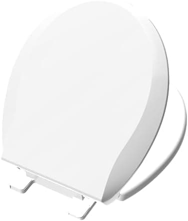 Aünsffer Toilet Seat Round Soft Close16.5'', Toilet Lid Slow Close Quiet No Slam, Easy Installation & Release，Safe PP Material…