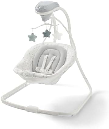 Graco Simple Sway Portable Baby Swing for Infants, Newborn Swing with 15 Songs and Sounds, Great…