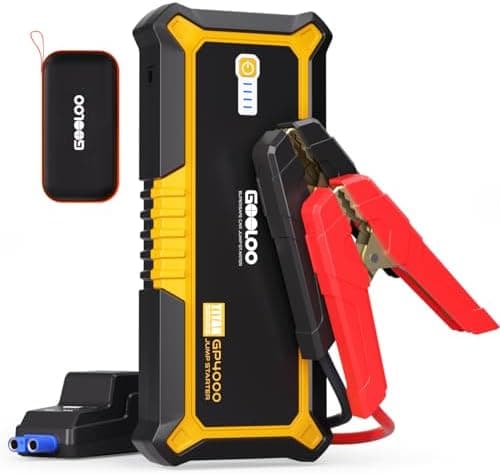 GOOLOO GP4000 Jump Starter 4000A Peak Car Starter (All Gas,up to 10.0L Diesel Engine) SuperSafe 12V Lithium…
