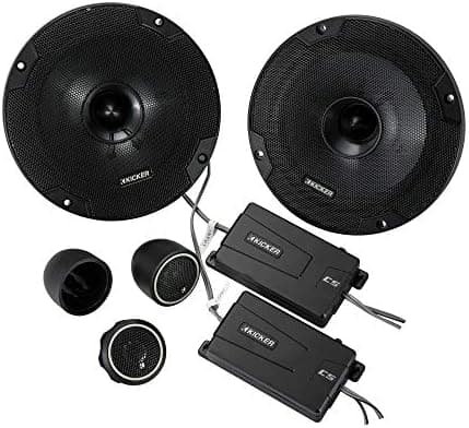 KICKER 46CSS654 CS-Series CSS65 6.5-Inch (160mm) Component System with .75-inch tweeters, 4-Ohm (Pair)