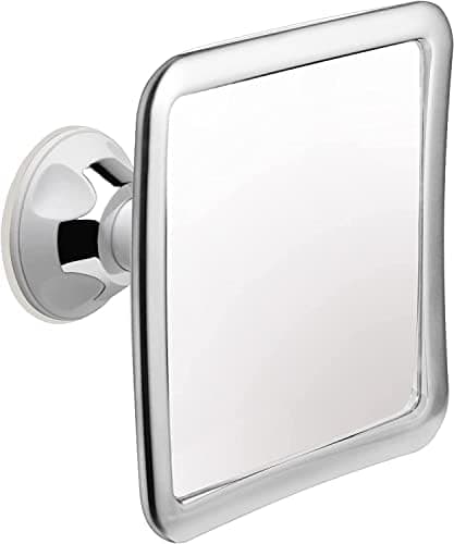 MIRRORVANA Fogless Shower Mirror for Shaving with Upgraded Suction, Anti Fog Shatterproof Surface and 360° Swivel, No…