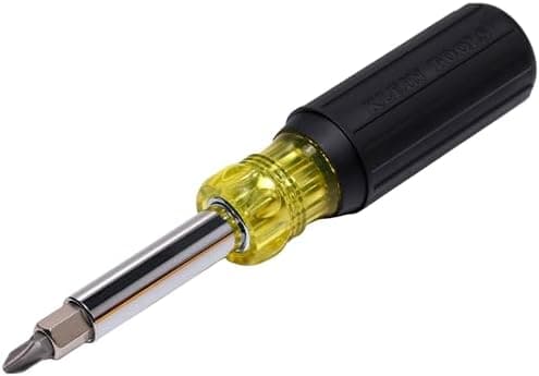Klein Tools 32500 11-in-1 Screwdriver/Nut Driver Set, 8 Bits (Phillips, Slotted, Torx, Square), 3…