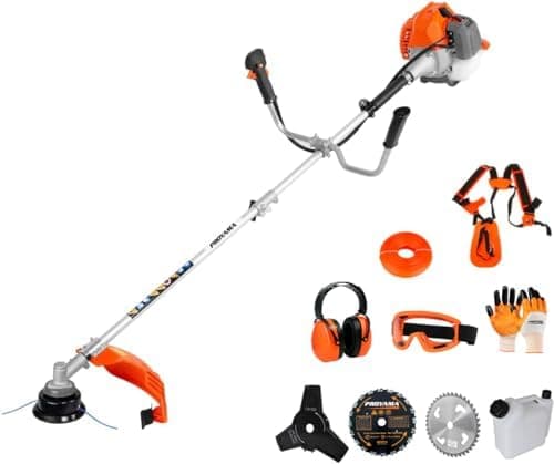 PROYAMA 42.7cc Gas Weed Wacker, 3 in 1 Heavy Duty Weed Eater Gas Powered, Brush Cutter and 2-Cycle String Trimmer Machine with…
