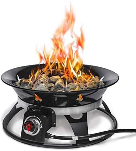 Outland Living Portable Propane Fire Pit, 21-inch, 58,000 BTU with Fire Pit Cover & Carry Kit, Smokeless Gas Firebowl | Perfect…