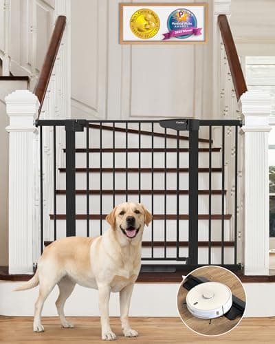 Cumbor 29.7-46" Baby Gate for Stairs, Mom's Choice Awards Winner-Auto Close Dog Gate for The House…