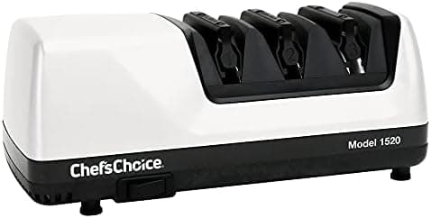 Chef’s Choice Professional Electric Knife Sharpeners for 15- and 20-Degree Straight-Edge and Serrated Knives with Diamond…