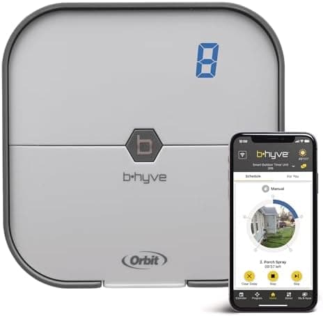 Orbit B-hyve Indoor Smart Sprinkler Controller - 8-Zone - WiFi Irrigation Controller - App Controlled…